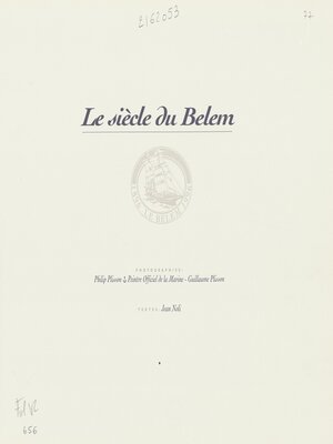 cover image of Le siècle du Belem